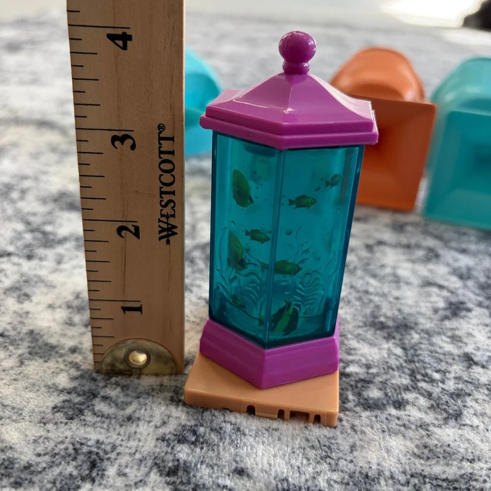 Mattel Barbie 2015 Dream House Replacement Chairs Fish Tank Furniture Set Lot